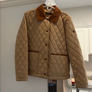 Ralph Lauren Quilted Barn Jacket - Tan and Brown